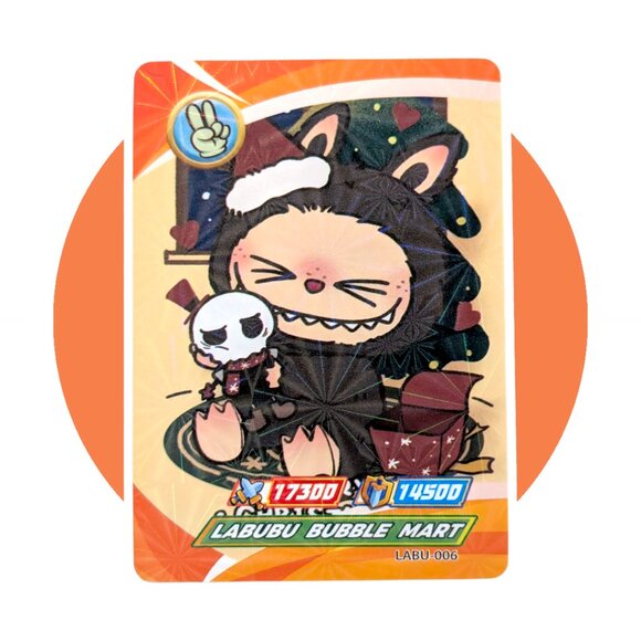 Labubu Game Collection Trading Card (WW06): Brown Monster Christmas, LABU-006 - Picture 1 of 2